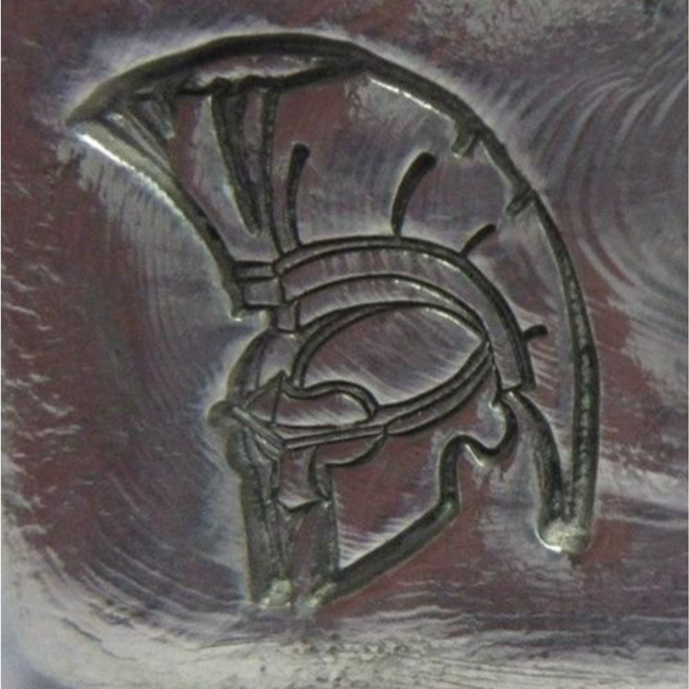 Trojan Head Helmet Leather or Silver Die Stamp Crafting Tool 47B
